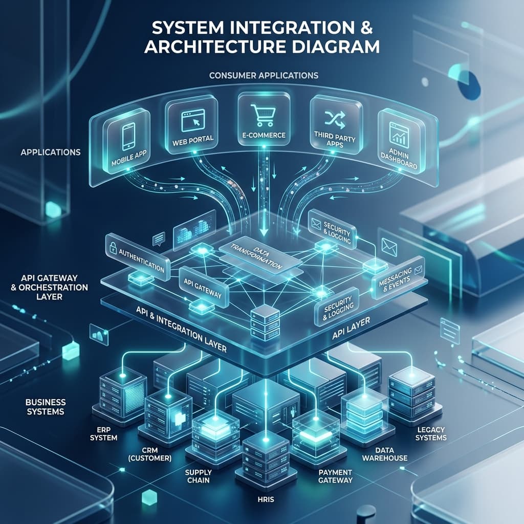 API System Integration Diagram