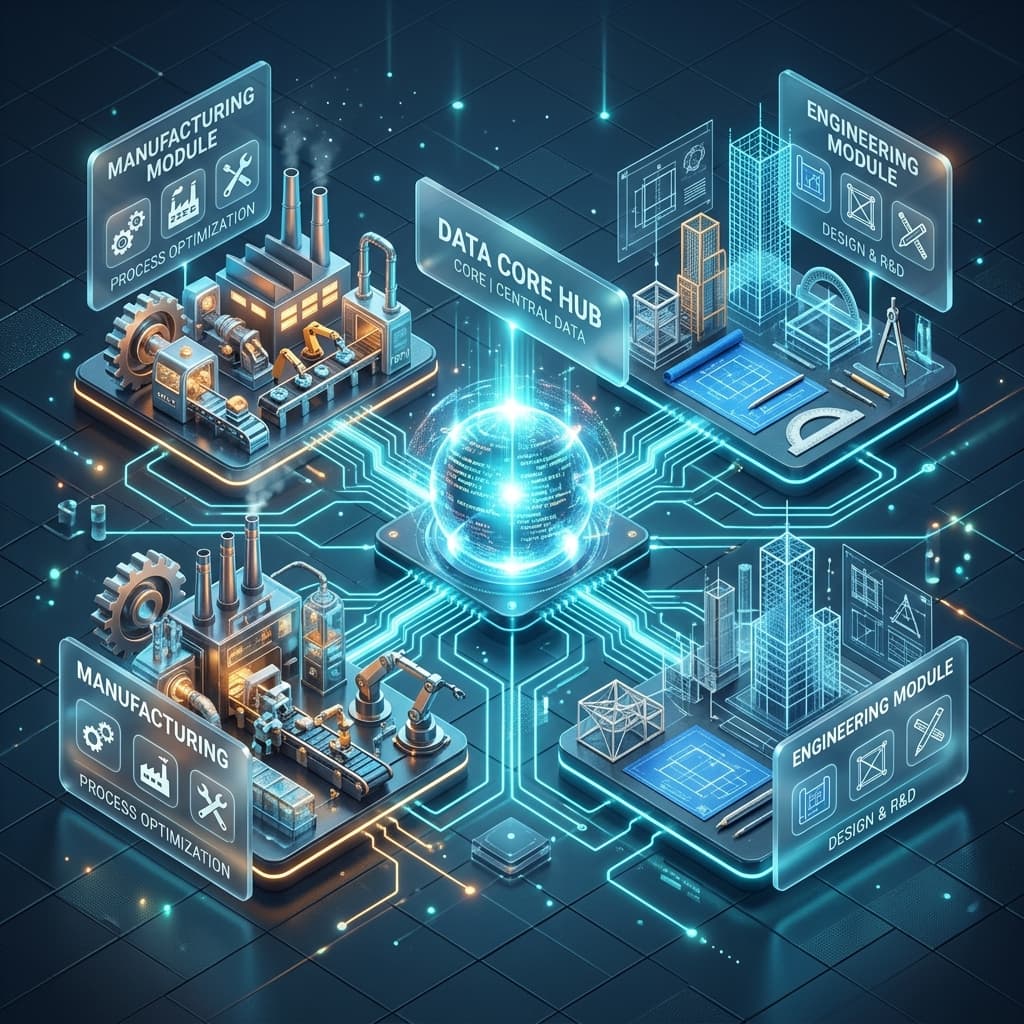 Custom ERP Data Core with Manufacturing and Engineering Modules
