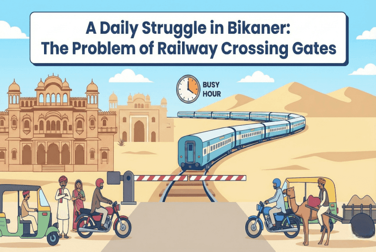 Daily Struggle in Bikaner with Railway Crossing Problems Now