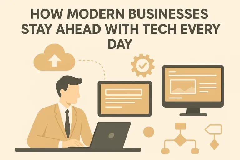 How Modern Businesses Stay Ahead With Tech Every Day