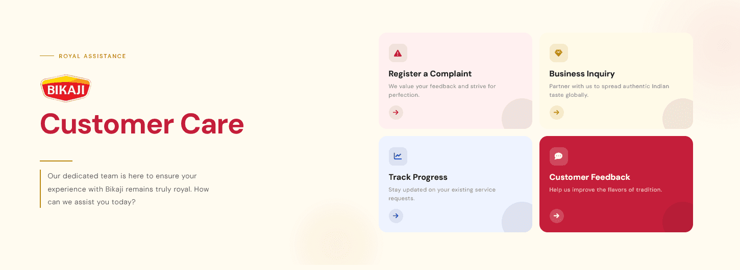 Customer Care & Digital Commerce for BIKAJI